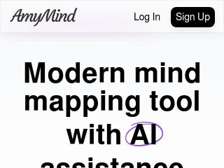 AmyMind: 人工智能驱动的思维导图和白板应用
