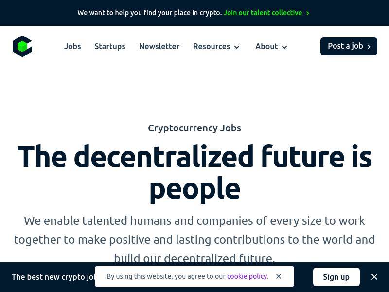Cryptocurrency Jobs - 寻找你在加密货币行业的位置