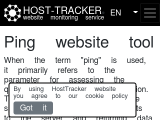 使用 Host-tracker.com 进行 Ping 测试 -- 包括伊朗地区