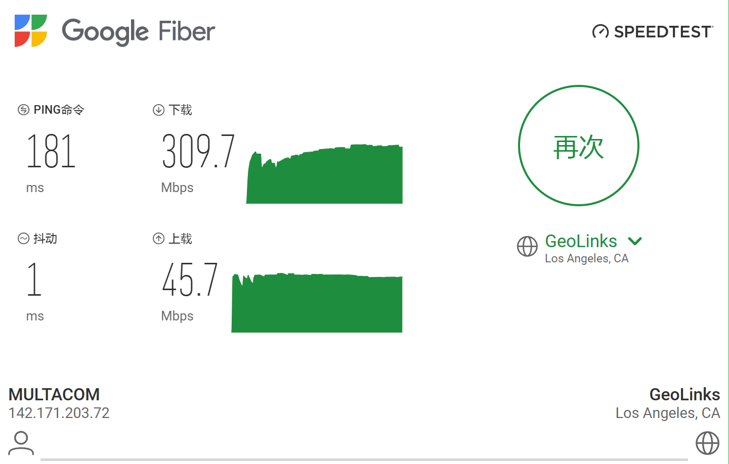 冲上云霄 speedtest 美国直连