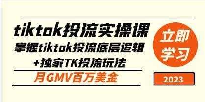学习资源：tiktok 投流实操课