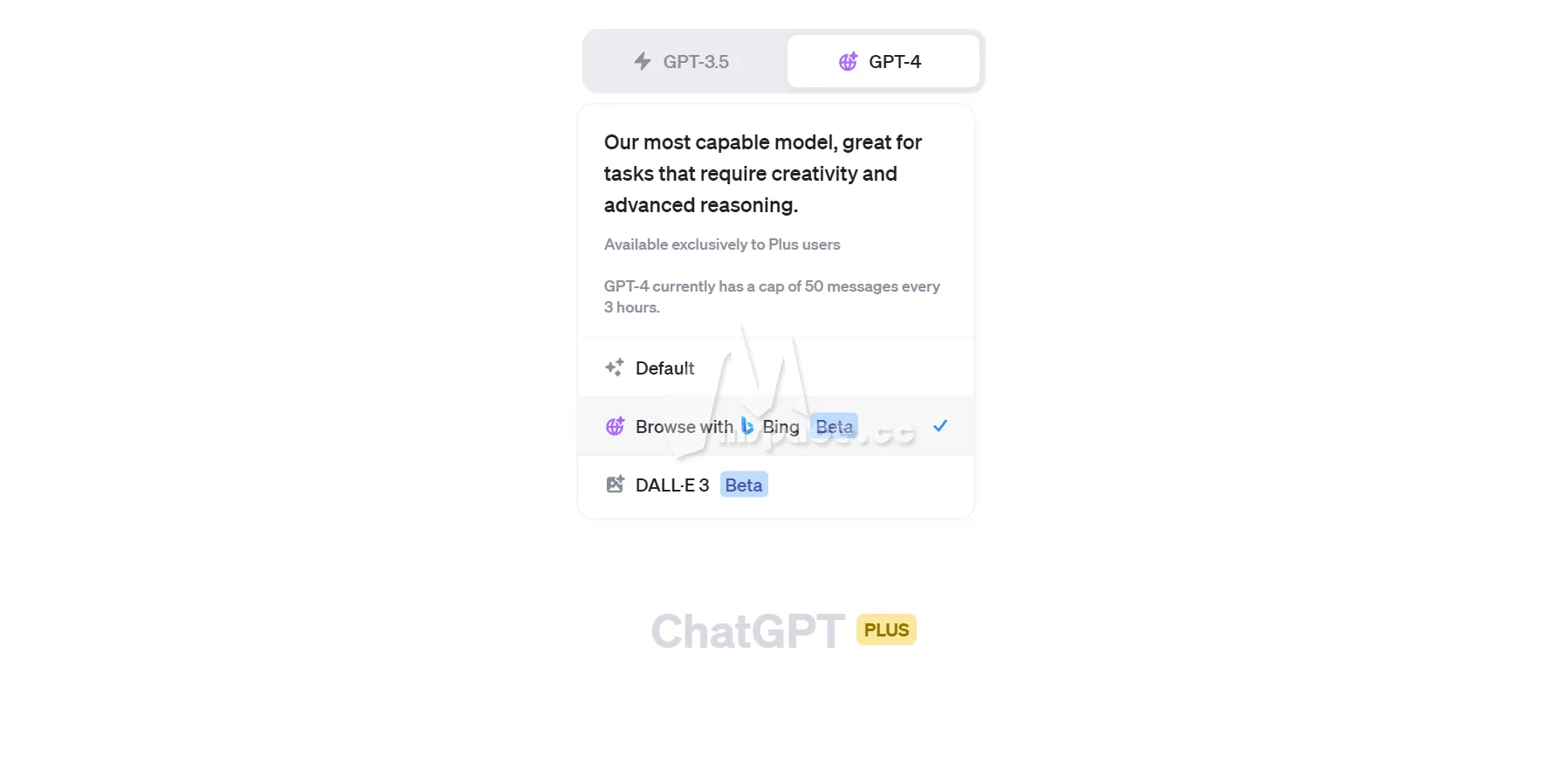 图片[1]|已经开通 ChatGPT PLUS 会员但 Browse with Bing 选项没了