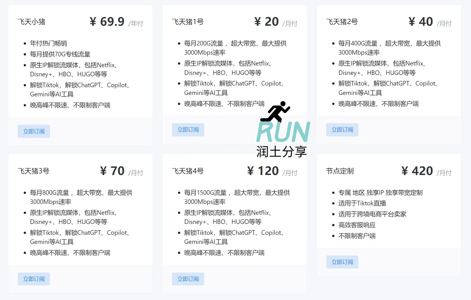 FliggyCloud 飞天猪机场套餐价格