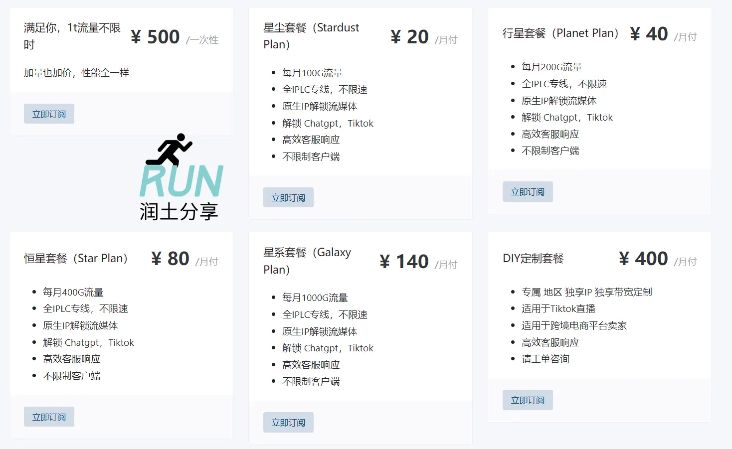 Galaxy Cloud 银河云机场订阅价格