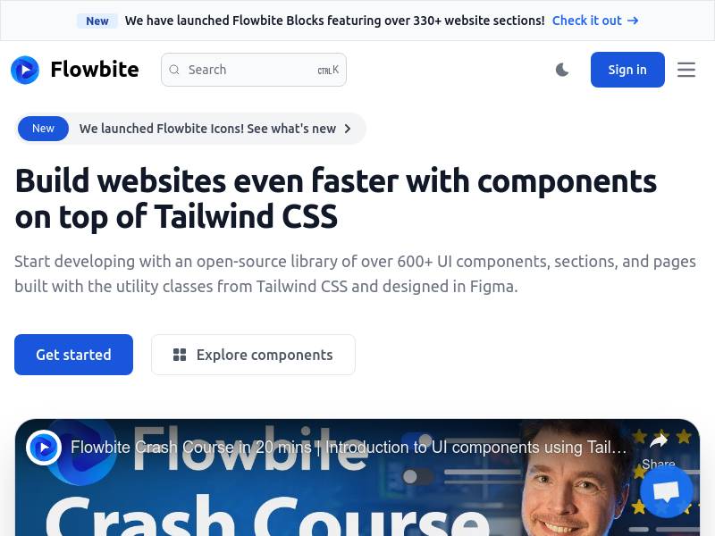 Flowbite: 一个灵活的 React UI 框架
