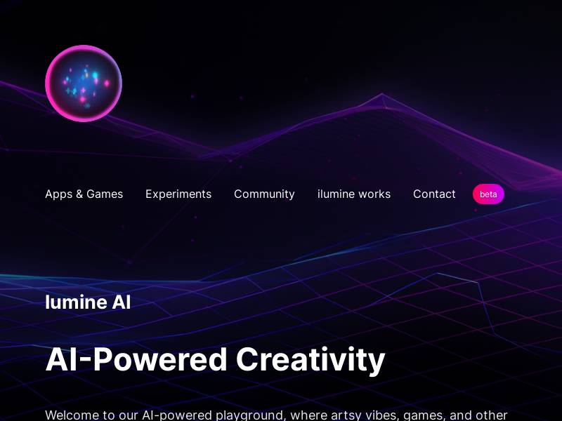 ilumine AI- 一个 AI 创造力的游乐场