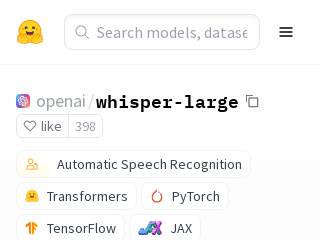 OpenAI/Whisper-Large: 一个强大的自然语言处理模型