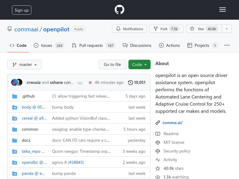 openpilot-- 开源驾驶员辅助系统