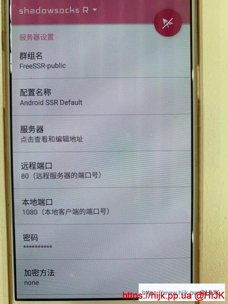 SSR安卓版程序主界面