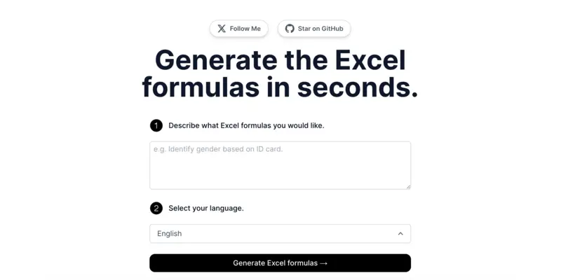 Smart Excel: 一款便捷高效的 AI Excel 公式生成工具
